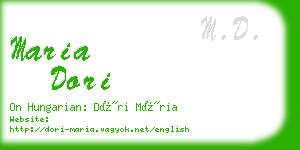 maria dori business card